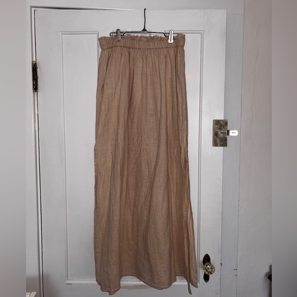 ASOS Cream Cotton Maxi Skirt